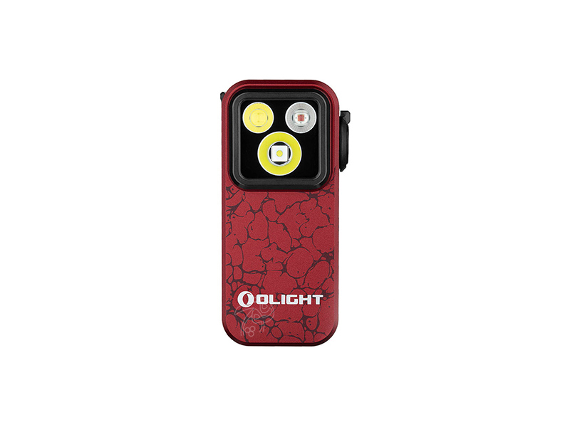 چراغ قوه گیره دار شارژی اولایت اوکلیپ پرو مولتن لاوا با نور سفید و قرمز