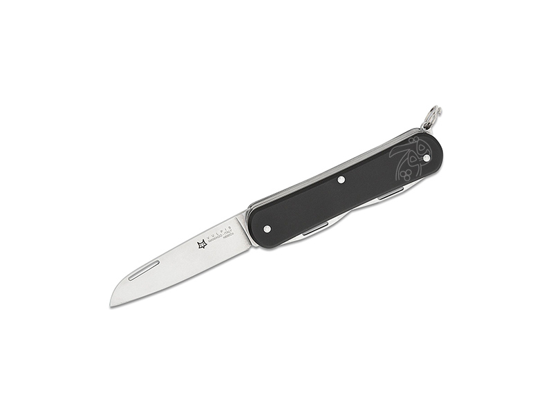 چاقو چند کاره جیبی 4 تیغه با اره فاکس ولپیس مشکی FX-VP130-S4 BK