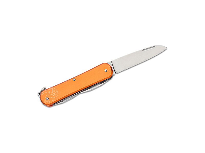 چاقو چند کاره جیبی 4 تیغه با اره فاکس ولپیس نارنجی FX-VP130-S4 OR