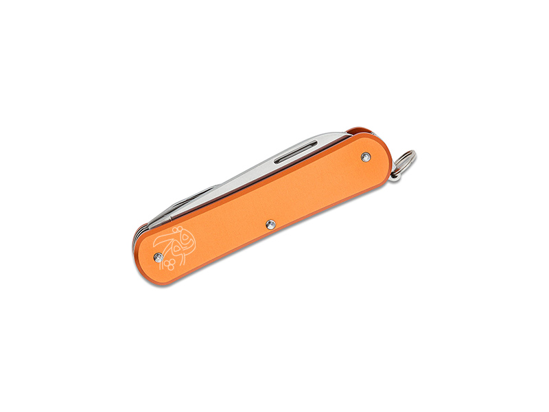 چاقو چند کاره جیبی 4 تیغه با قیچی فاکس ولپیس نارنجی FX-VP130-F4 OR