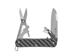 چاقو چند کاره جیبی 4 تیغه با قیچی فاکس ولپیس فیبر کربن FX-VP130-F4 CF