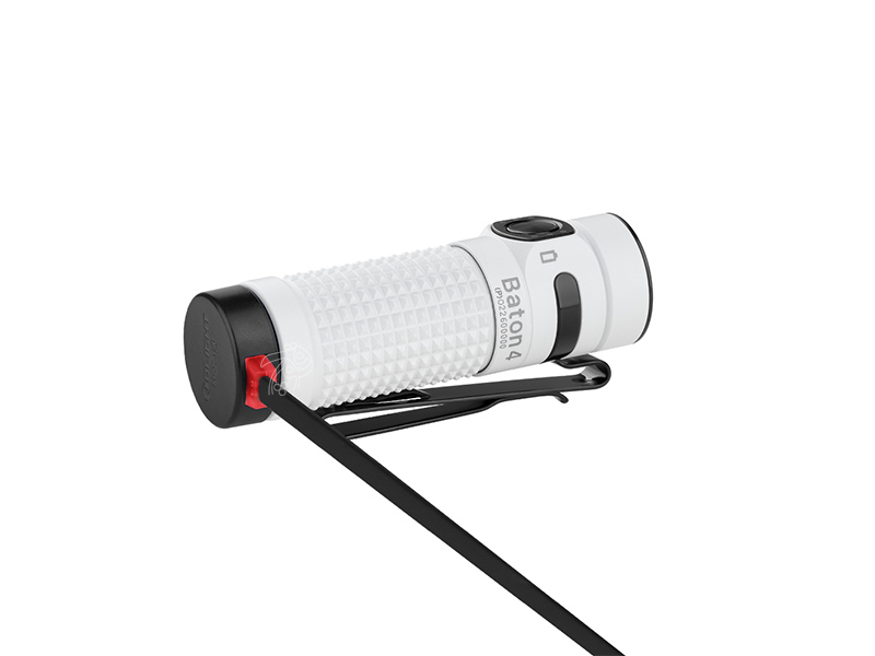 چراغ قوه همراه با کیس شارژر بتون 4 پریموم ادیشن سفید