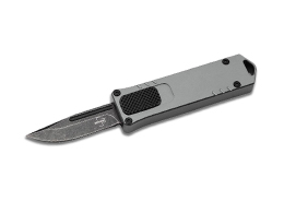 چاقو اتوماتیک بوکر پلاس یواس‌بی او‌تی‌اف دو خاکستری 06EX268