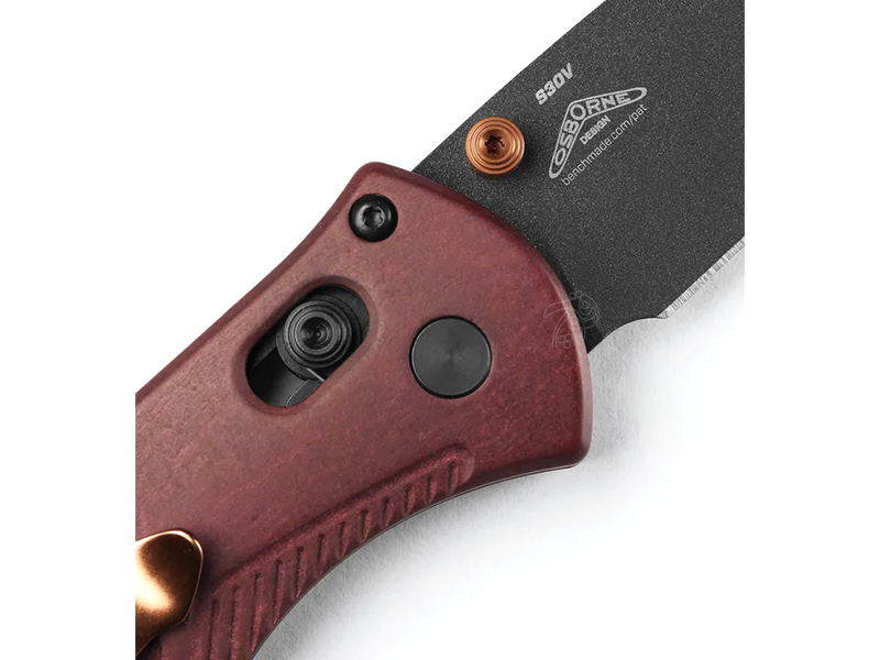 چاقو شکاری بنچمید مینی بریج رد‌ استون 585BK-04