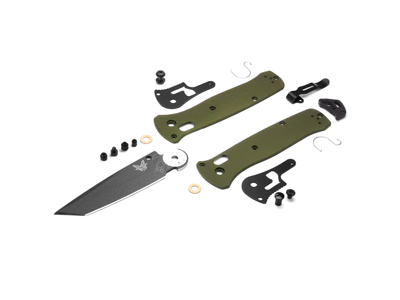 چاقو شکاری بنچمید بیل‌اوت وودلند گرین آلومینوم 537GY-1